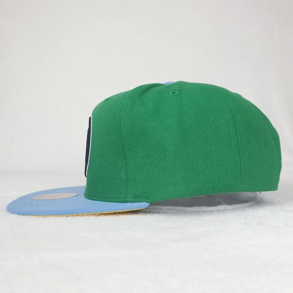 LA Clippers Mitchell & Ness NBA Snapback Hat Cap 3D Logo Green Blue NWT - Picture 6 of 8